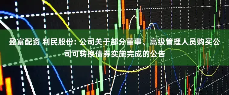 盈富配资 利民股份: 公司关于部分董事、高级管理人员购买公司可转换债券实施完成的公告